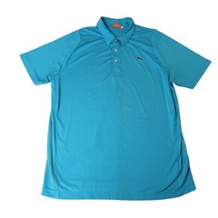 PUMA Shirt Men’s Large Polo 24″ P2P 31″ Length Reflective Polyester Blend Blue