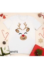 Reindeer T-Shirt – Kids & Adults Reindeer Christmas Shirt Unisex T-shirt