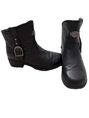Harley-Davidson Women’s Riding Ankle Boots Excellent Bikercore Size 8M Leather