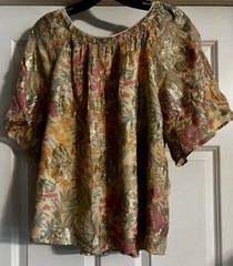 NWT Loft Old Money Shimmer Tie Back Quiet Luxury Mob Wife Glam Size L