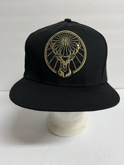 Jagermeister Trucker Hat Cap Snapback Black Gold Deer Logo BRAND NEW