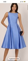ADRIANNA PAPELL DRESS/NEW WITH TAG/RETAIL$149/SIZE 12/MIKADO/FIT& FlARE
