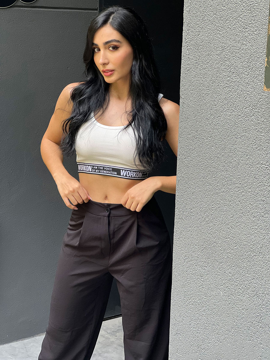 BLUSA CORTA ELASTICO WORKON KECHI WOMAN