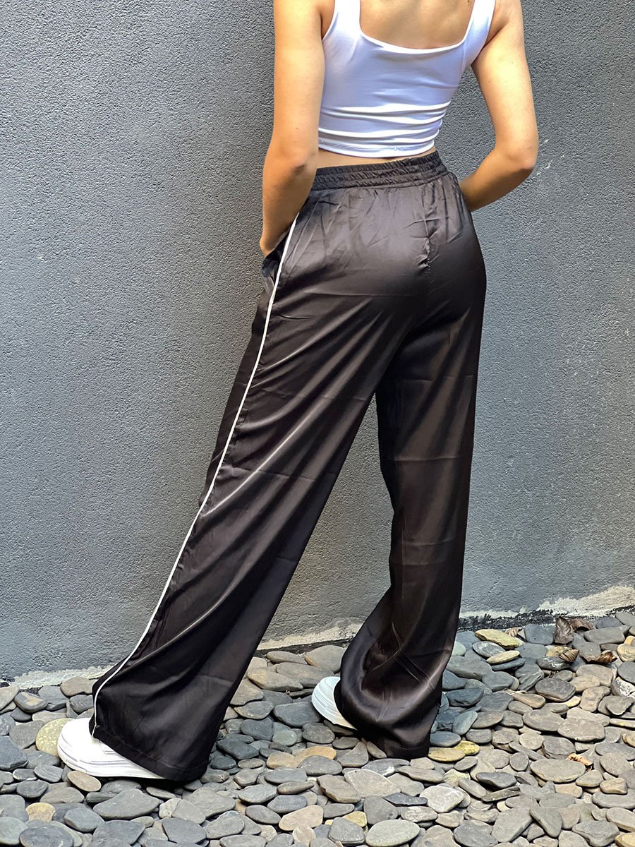 PANTALON SATIN LINEA DELGADA LATERAL MYD TALLA S NEGRO - Imagen 5