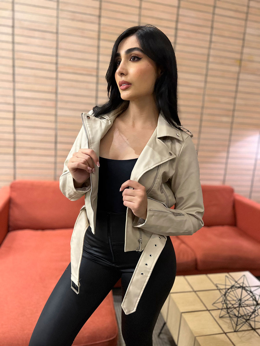 CHAQUETA CUERO TOP SECRET