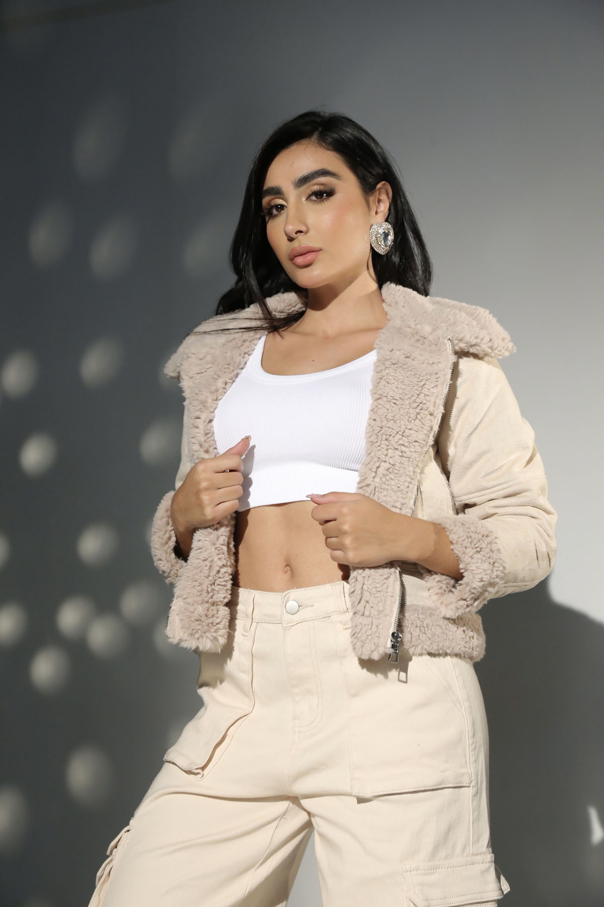 CHAQUETA CUELLO Y PUÑOS OVEJERO