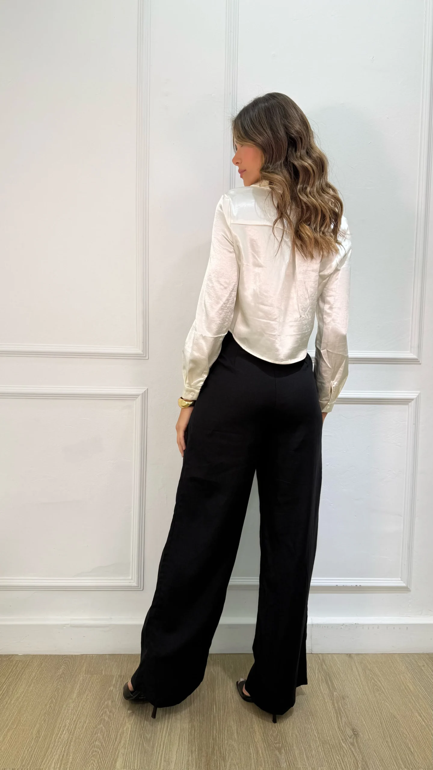 PANTALON LINO BOTA RECTA DOS BOTONES - Imagen 7